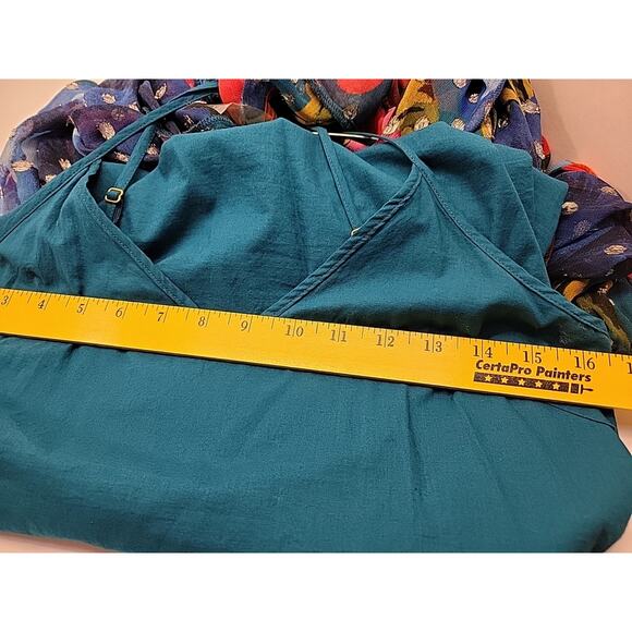 FARM RIO Anthropologie Maxi Bloom Mini Dress Metallic Embroidered‎ Size XS NWT - Picture 16 of 16